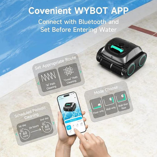 High Quality Automatic Electric Swimming Pool Cleaning Robot with Wall Climbing Suction Eco-Friendly