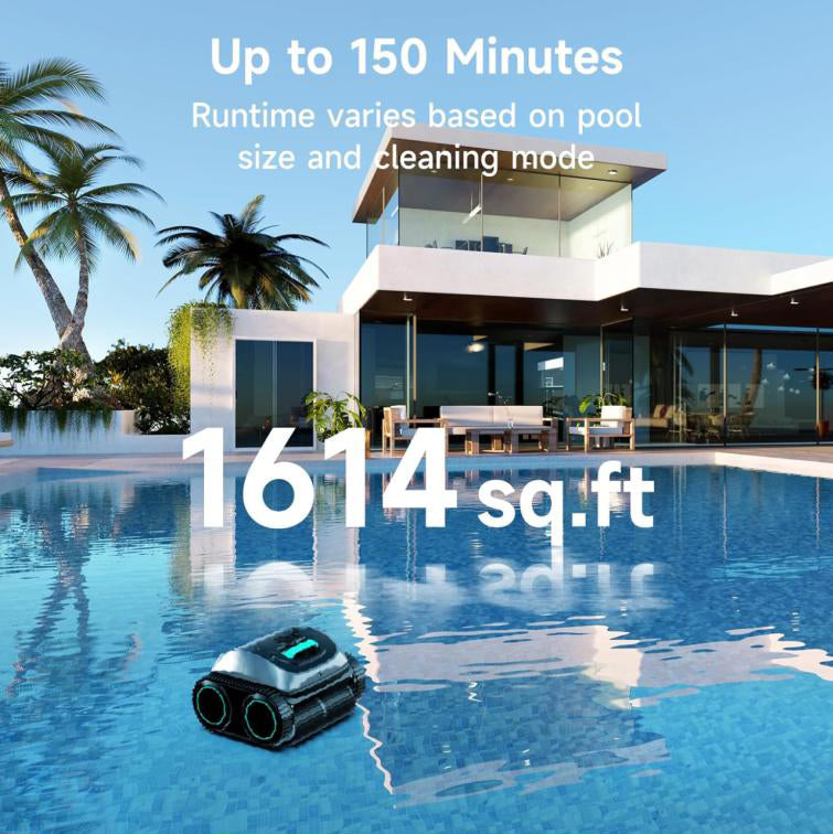 High Quality Automatic Electric Swimming Pool Cleaning Robot with Wall Climbing Suction Eco-Friendly