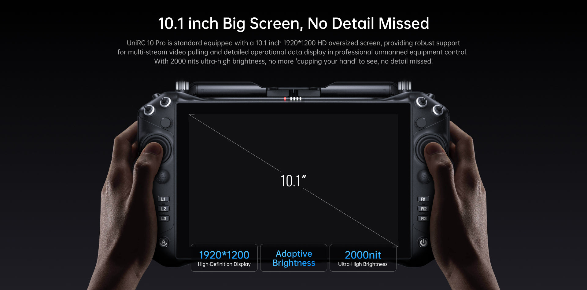 Triple-frequency professional ground station android 13 UniRC 10 PRO