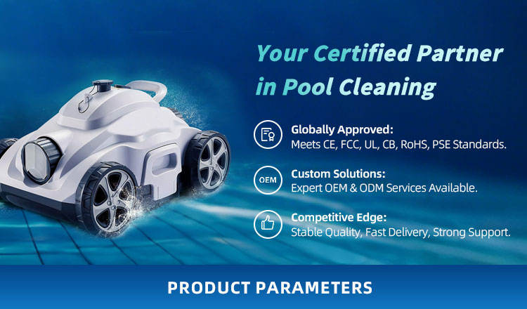 Swimming Pool Cleaning Robot Automatic Wireless Outdoor Rechargeable Cordless Portable Pool Vacuum Cleaner Lithium Battery